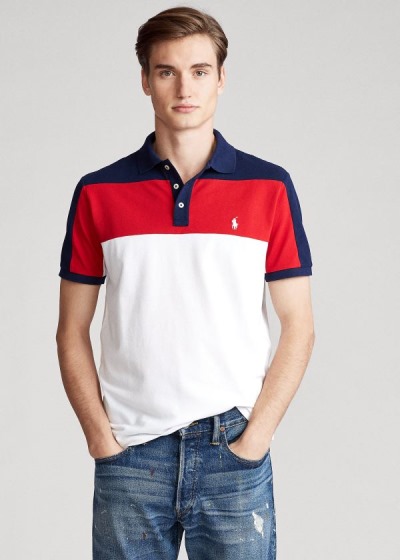 Men's Polo Ralph Lauren Custom Slim Fit Mesh Polos | 891425QSH